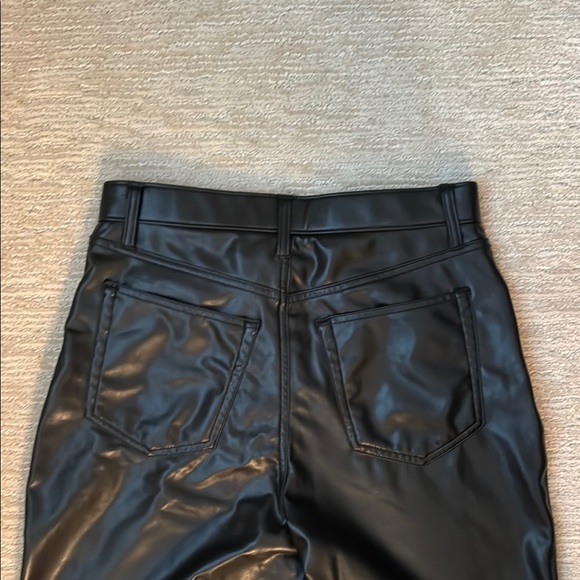 Abercrombie & Fitch Jet Black Leatherette Trousers - Picture 10 of 10